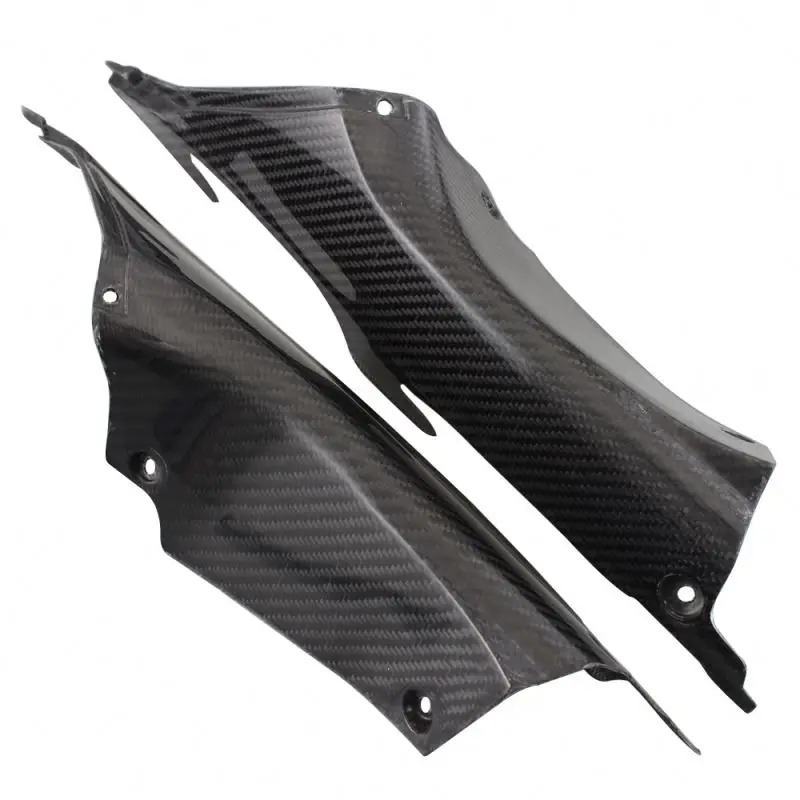 Cafe Racer Motorcycle Carbon Fiber UV Coating Fairing Air Duct Tube Cover for  CBR1000RR CBR 1000 RR CBR1000 RR 2012-2015